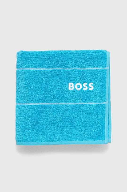 BOSS asciugamano con aggiunta di lana Plain River Blue 50 x 100 cm
