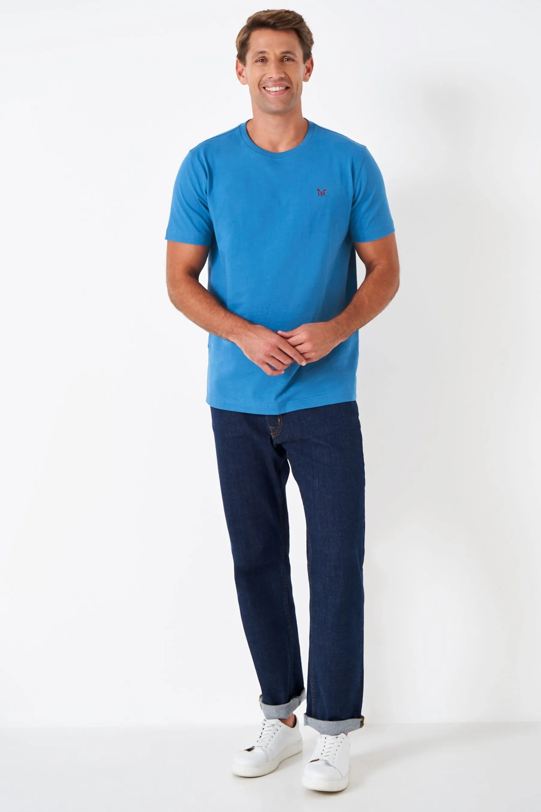 Crew Clothing Maglietta classica tinta unita 100% cotone    