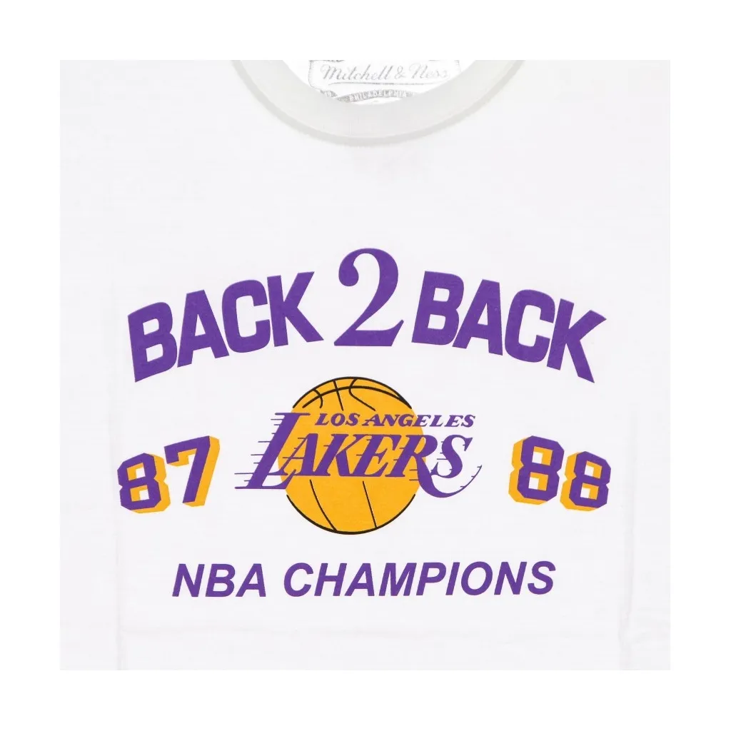maglietta uomo nba back 2 back tee hardwood classics loslak WHITE