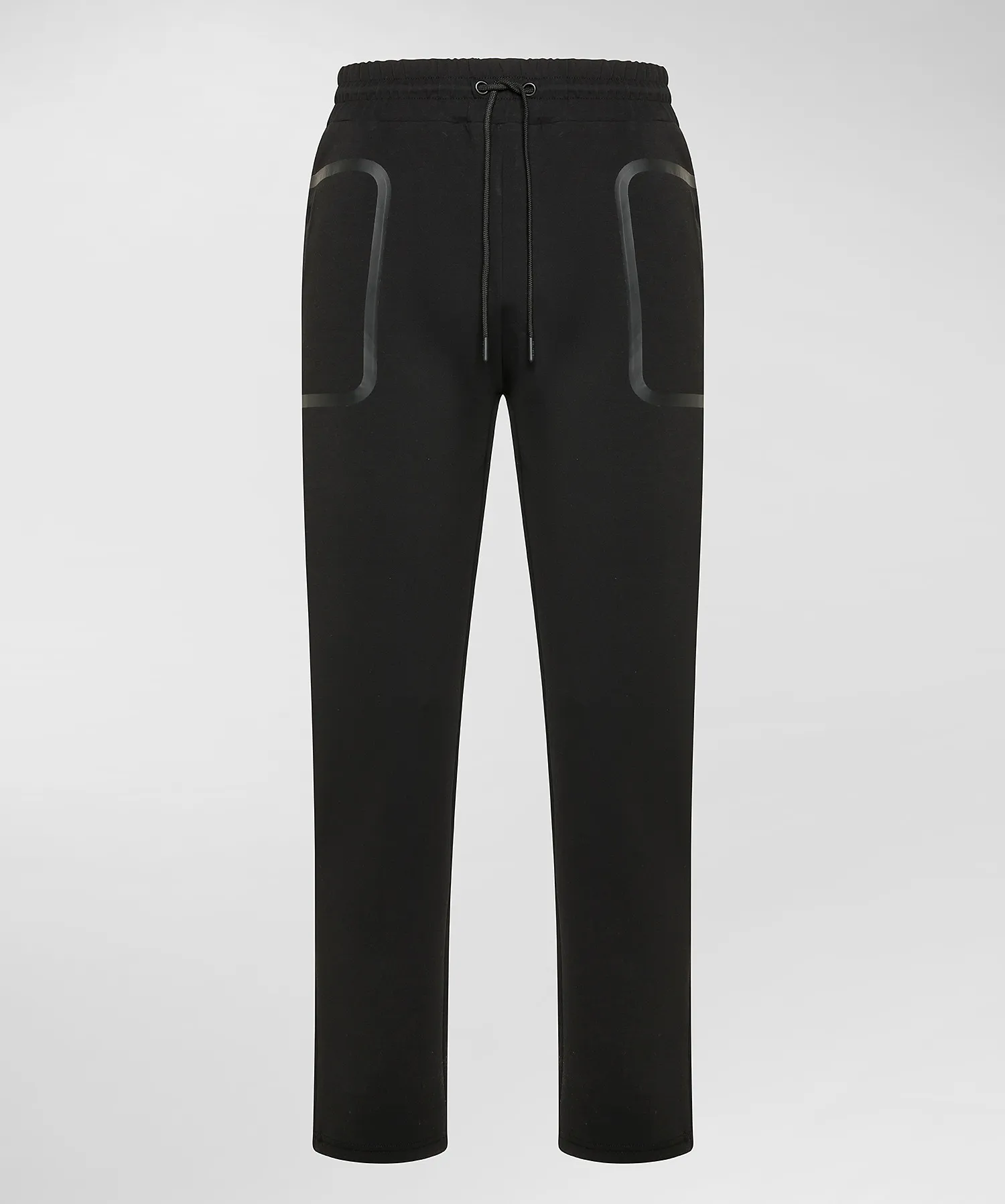 Pantaloni joggers in cotone stretch con nastrature