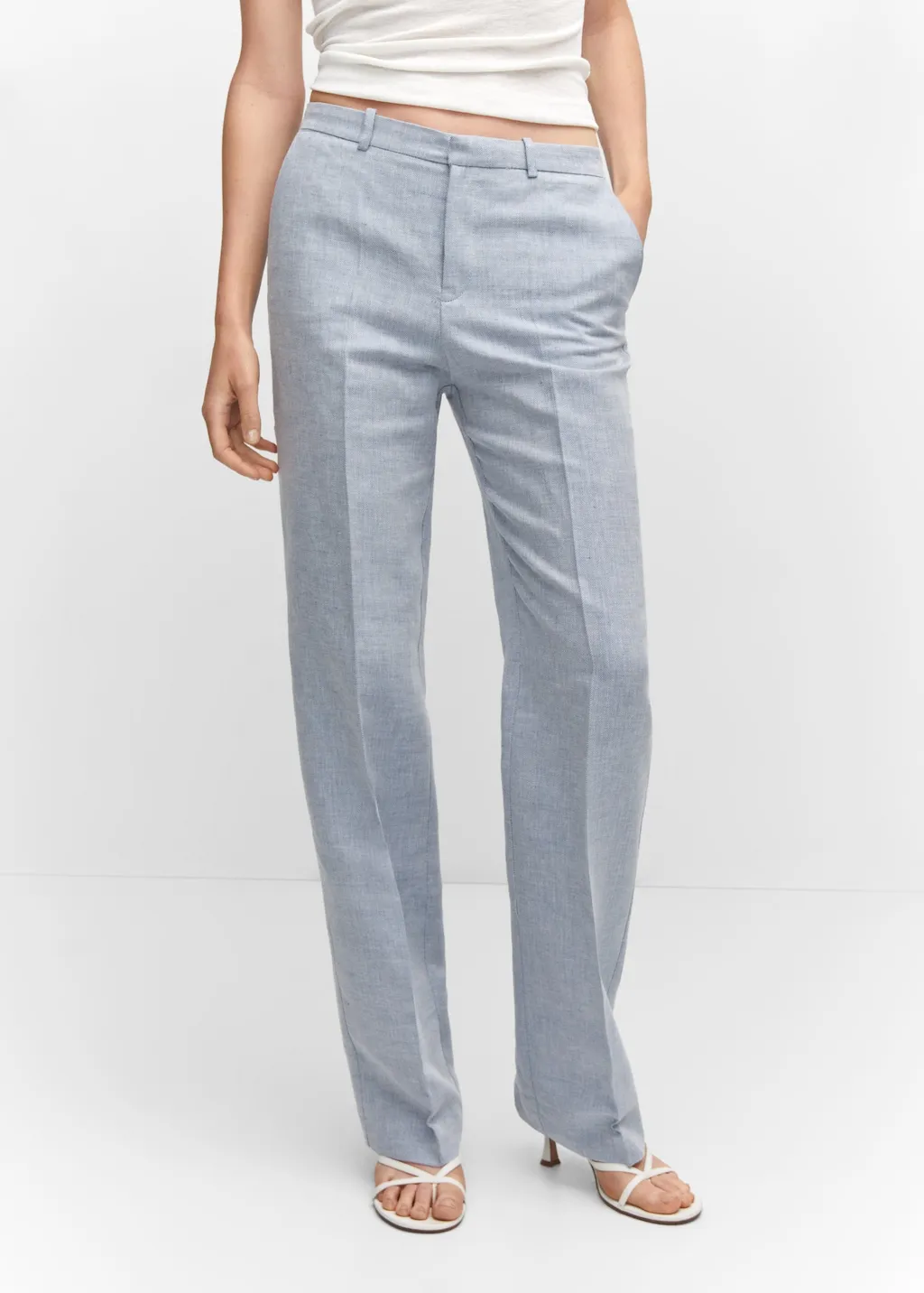 Pantaloni lino texture