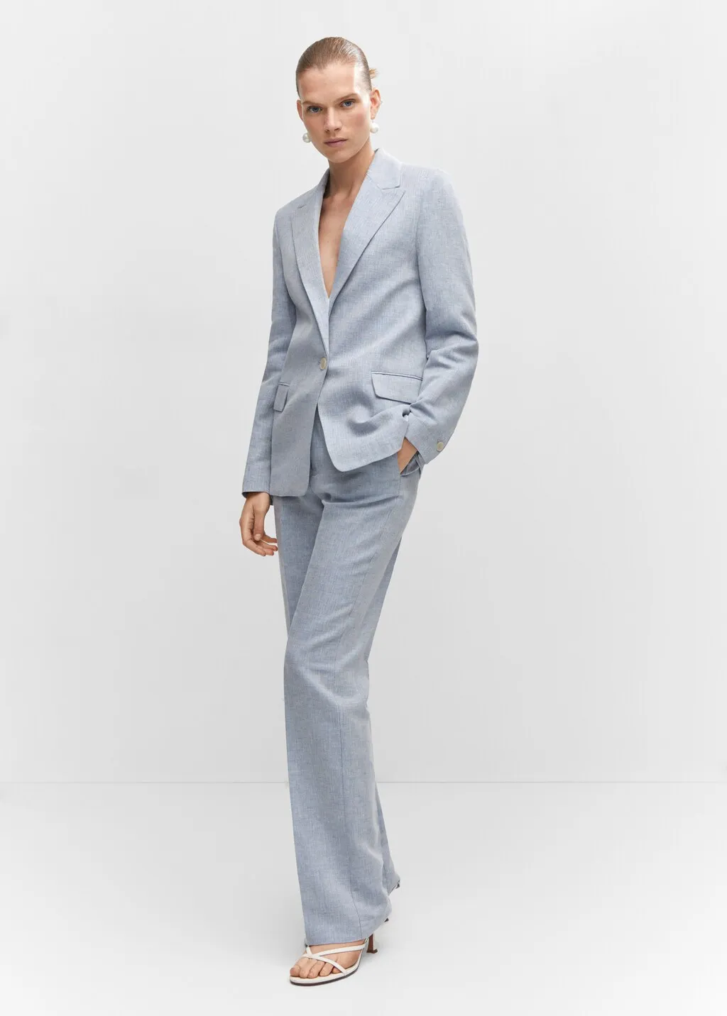 Pantaloni lino texture