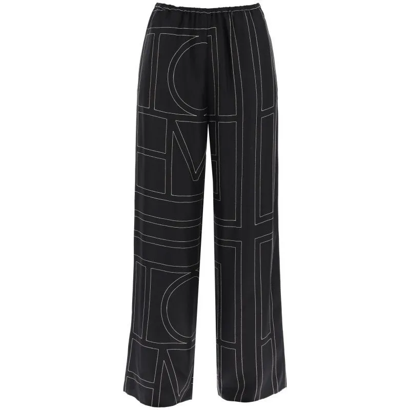 PANTALONI PAJAMA RICAMO MONOGRAM