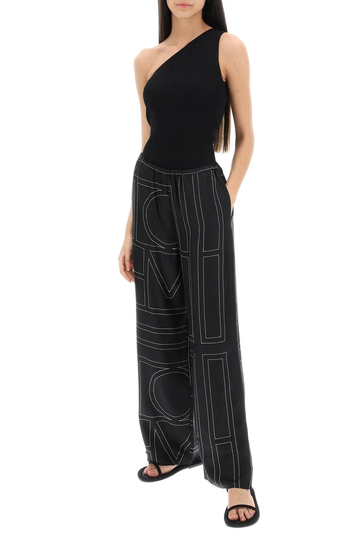 PANTALONI PAJAMA RICAMO MONOGRAM