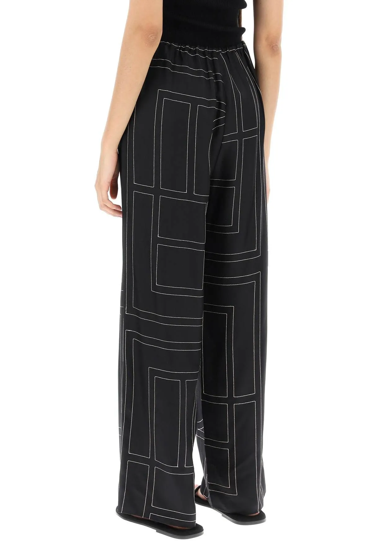 PANTALONI PAJAMA RICAMO MONOGRAM