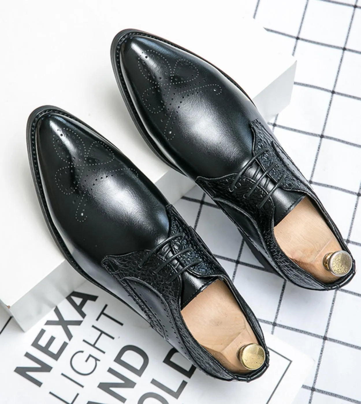 Scarpe eleganti da uomo classiche da lavoro di alta qualità Scarpe da sposa eleganti da uomo eleganti da uomo Slip On Office Oxf